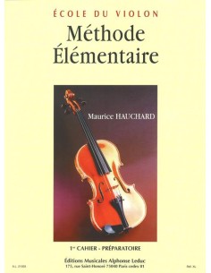 HAUCHARD M.-Methode Elementaire Vol.1: Elemental für Violine