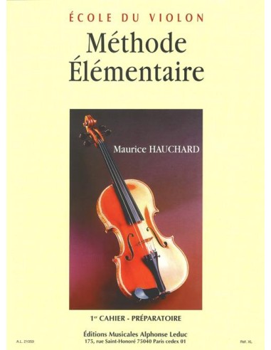 HAUCHARD M.-Methode Elementaire Vol.1: Elemental für Violine