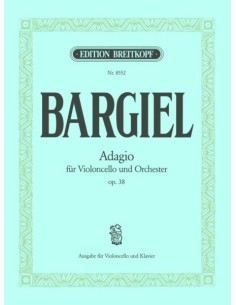 BARGIEL W.-Adagio Op.38 para Violoncello y Piano (Draheim)