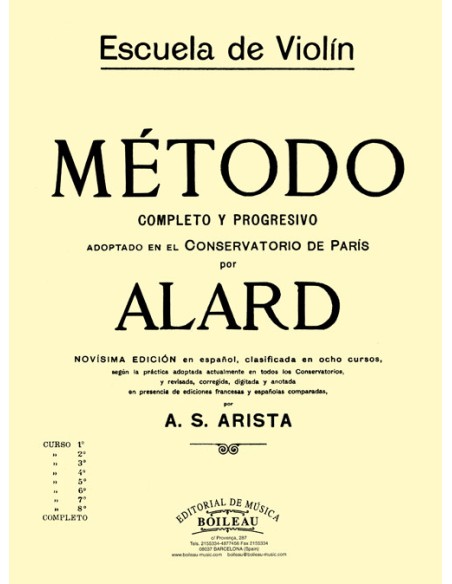 ALARD D.-3. Methode für Violine