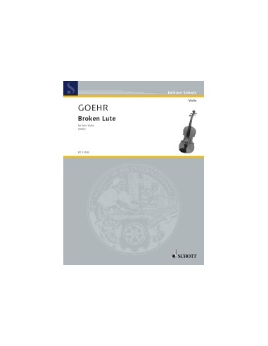 GOEHR A.-Luth cassé (6 pièces) pour violon