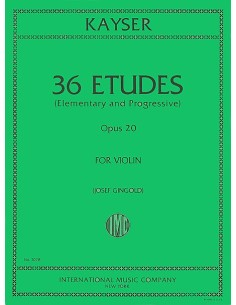 KAYSER H.E.-Etüden op.20 für Violine (Gingold)