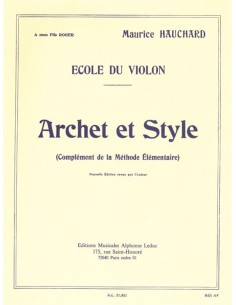 HAUCHARD M.-Archet et Style para Violin