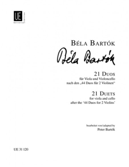 BARTOK B.-Duos (21) for Viola and Cello (P.Bartok)