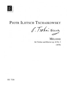 TCHAIKOVSKY P.I.-Melody Op.42 No. 3 for Violin and Piano