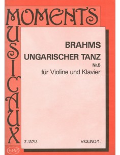 BRAHMS J.-Danse hongroise n° 5 pour violon et piano (Repassy)
