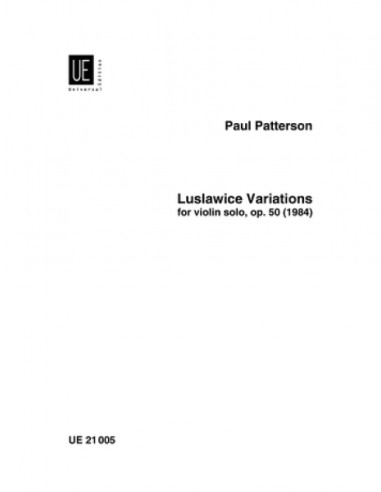 PATTERSON P.-Luslawice Variations Op.50 pour violon