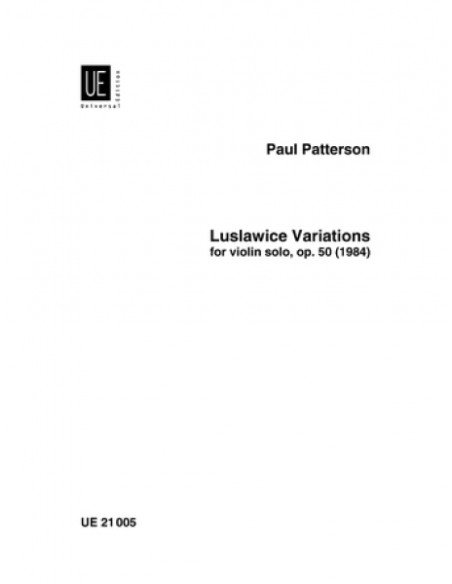 PATTERSON P.-Luslawice Variations Op.50 pour violon