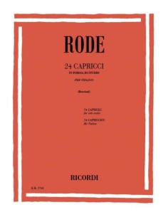 RODE P.-Caprichos (24) pour violon (Borciani)