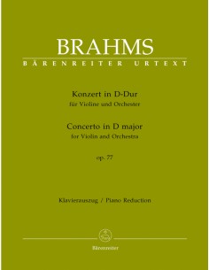 BRAHMS J.-Concerto Op. 77 in Re maggiore per violino e pianoforte (Urtext) (Brown)