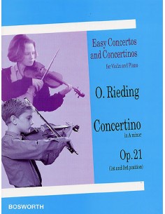 RIEDING O.-Concertino Op.21 in La minore in stile ungherese per Violino e Pianoforte