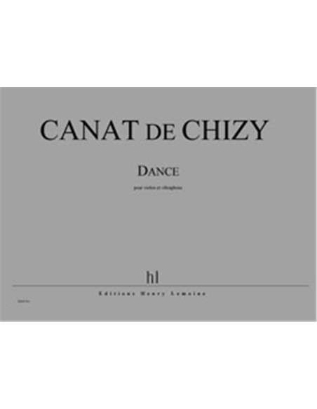 CANAT DE CHIZY E.-Danza per Violino e Vibrafono