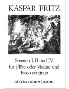 FRITZ G.-Sonate n. 1, 2 e 4 per violino e B.C. (Schroeder)