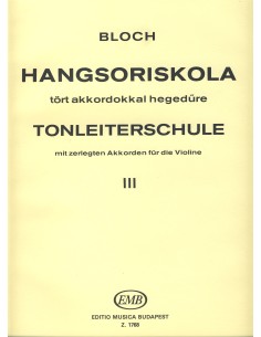 BLOCH J.-Scale Studies Op.5 Vol.3 pour violon
