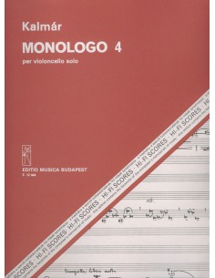 KALMAR L.-Monologue 4 for Cello