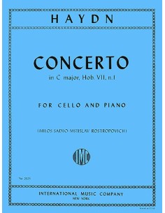 HAYDN J.-Concerto in C Major (Hob.VIIb/1) for Cello and Piano (Sadlo/Rostropovich)