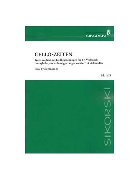 KOCH E.-Cello Zeiten pour 4 violoncelles