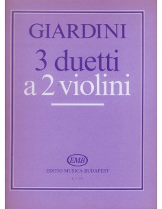 GIARDINI F.-Duos (3) per 2 Violini