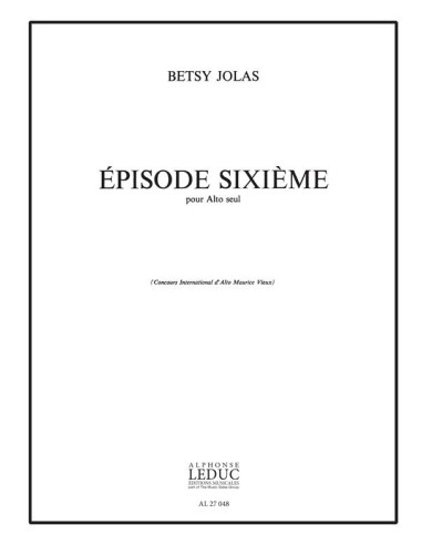 JOLAS B.-Episode nº 6 for Viola