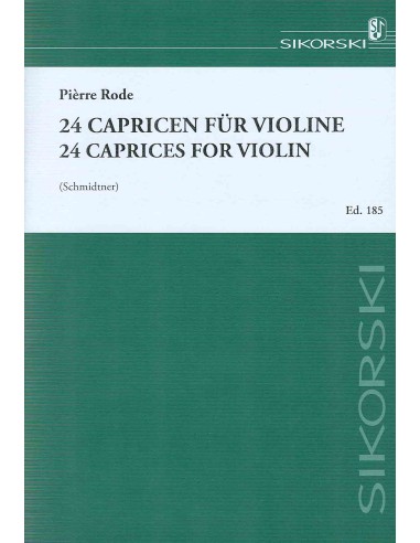 RODE P.-Caprichos (24) pour violon (Schmidtner)