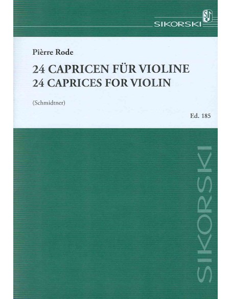 RODE P.-Caprichos (24) pour violon (Schmidtner)