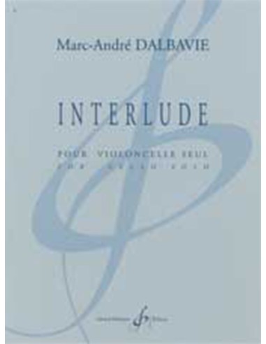 DALBAVIE M.A.-Interlude pour violoncelle solo