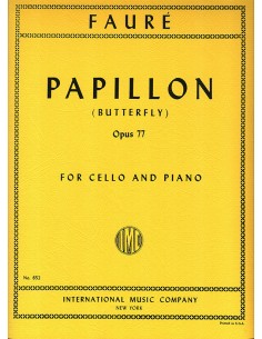 FAURE G.-Papillon Op.77 per violoncello e pianoforte