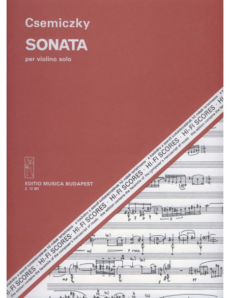 CSEMICZKY M.-Sonata for Violin
