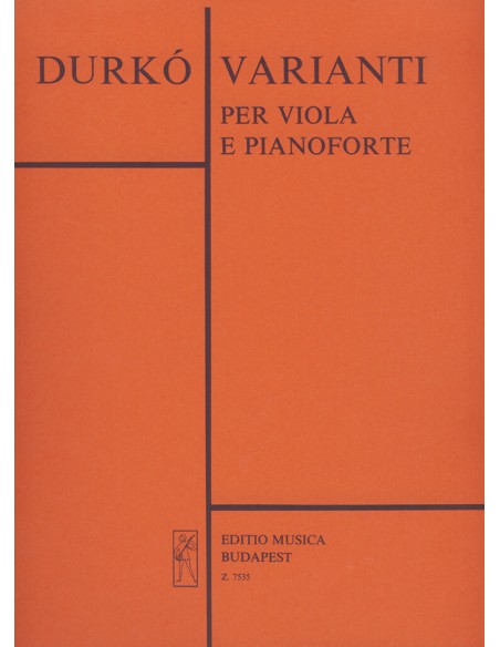 DURKO Z.-Varianti per Viola e Pianoforte
