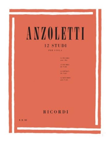 ANZOLETTI M.-Studies (12) for Viola