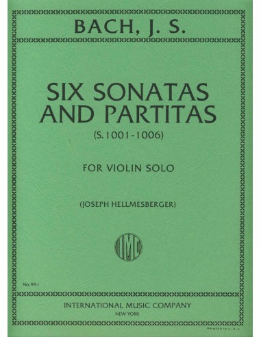 BACH J.S.-Sonate e Partite per Violino (Hellmesberger)