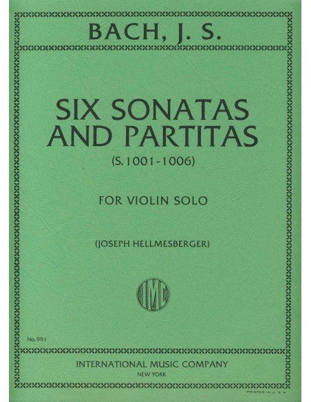 BACH J.S.-Sonate e Partite per Violino (Hellmesberger)