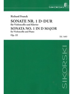 FRANCK R.-Sonata n. 1 Op.22 in re maggiore per violoncello e pianoforte