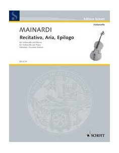MAINARDI E.-Recitativo, Aria y Epilogo (1966) para Violoncello y Piano