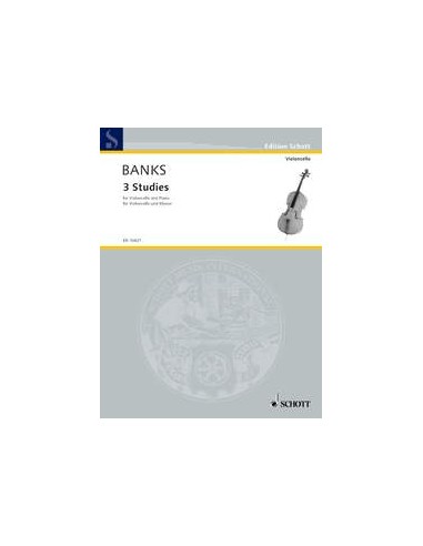 BANKS D.-Studi (3) per Violoncello e Pianoforte