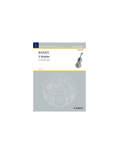 BANKS D.-Studi (3) per Violoncello e Pianoforte