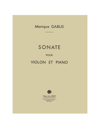 GABUS M.-Sonata per violino e pianoforte