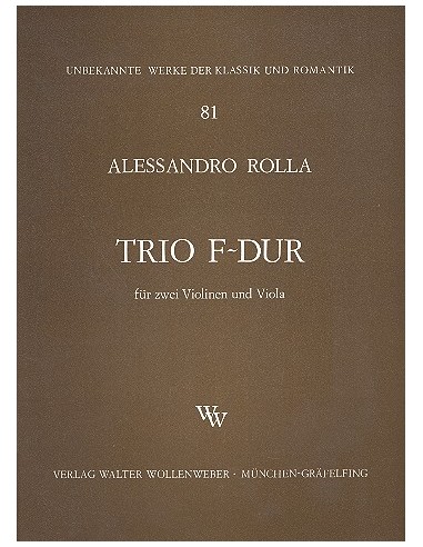 ROLLA A.-Trio in Fa maggiore per 2 violini e viola