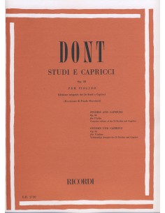 DONT J.-Studi e Caprichos Op.35 per Violino (Borciani)