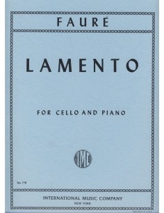 FAURE G.-Lament per violoncello e pianoforte