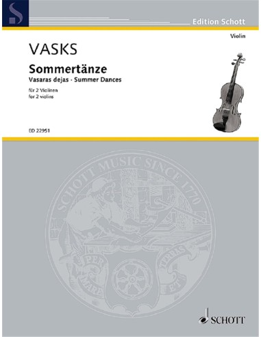 VASKS P.-Summer Dances für 2 Violinen