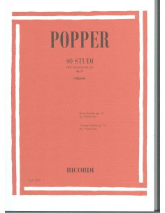 POPPER D.-High School Op.73 (40 Studies) for Cello (Roco Filippini)