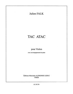 FALK J.-Tac Tac for Violin and Piano (Rougeron)