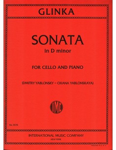 GLINKA M.-Sonata in D minor for Cello and Piano (Yablonsky/Yablonskaya)