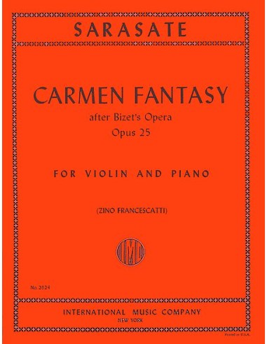 SARASATE P.-Fantasy on a Theme from "Carmen" Op.25 for Violin and Piano (Francescatti)