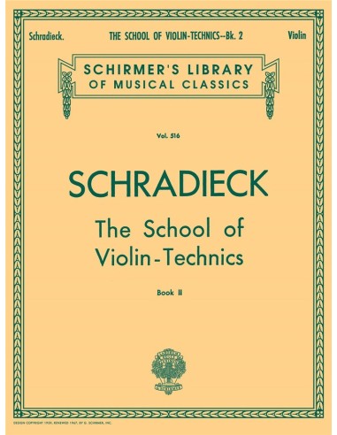 SCHRADIECK H.-Technical School Vol.2: Double Strings for Violin