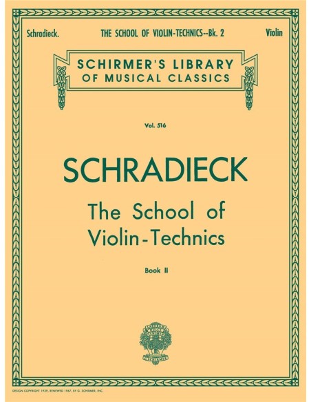 SCHRADIECK H.-Technical School Vol.2: Double Strings for Violin