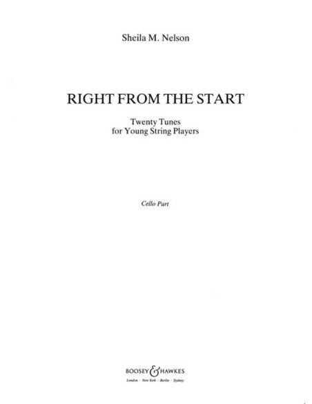 NELSON S.M.-Right from Start for Violoncello