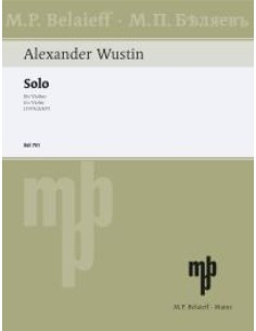 WUSTIN A.-Solo for Violin