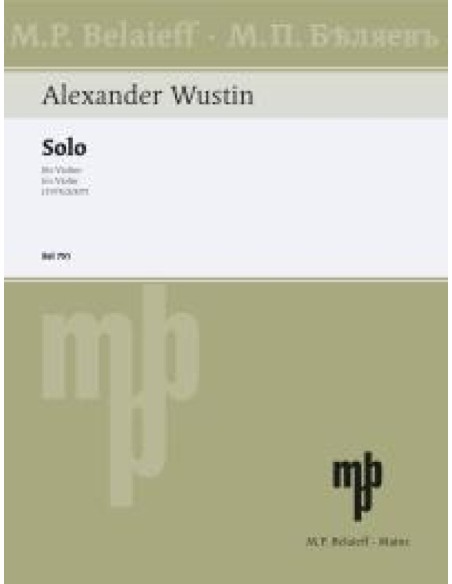 WUSTIN A.-Solo pour violon